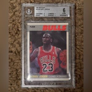 1987 Fleer Michael Jordan #59 BGS 6 Chicago Bulls